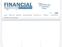 Tablet Screenshot of financialagency.com